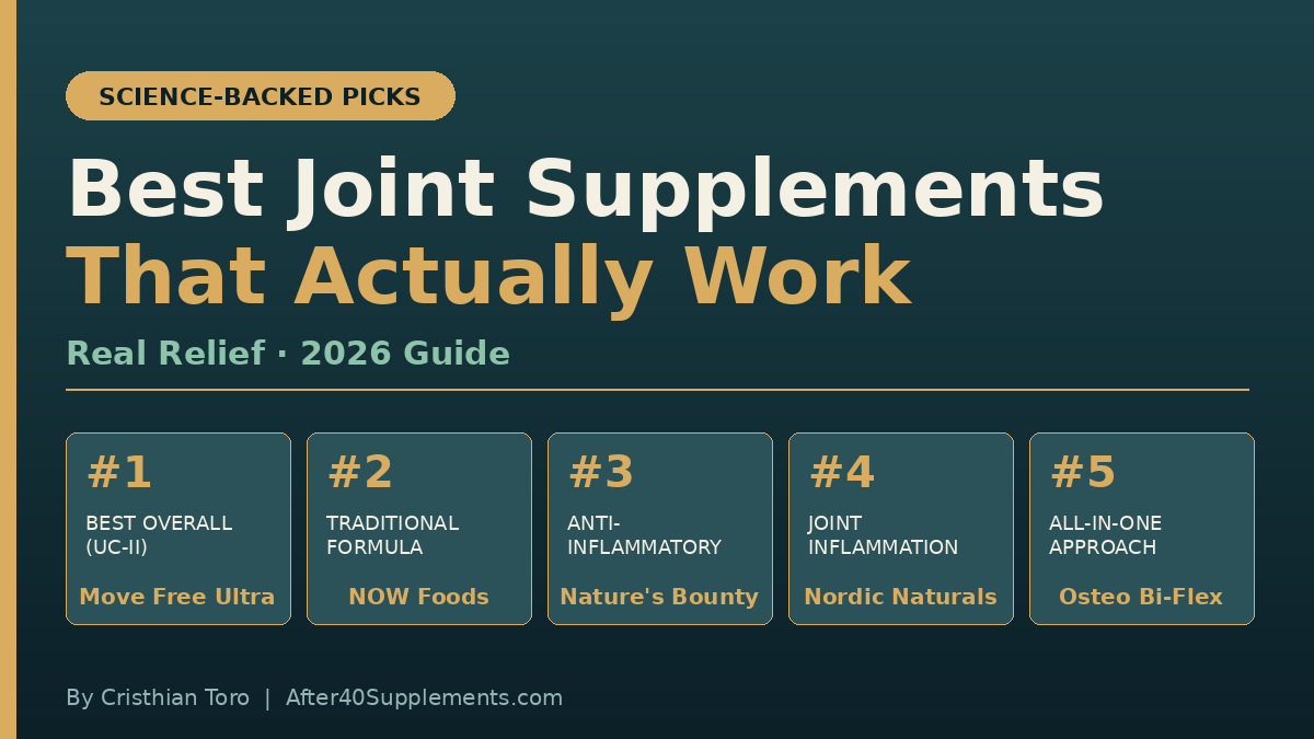 Best joint supplements that actually work — top 5 science-backed picks for real joint relief in adults over 40